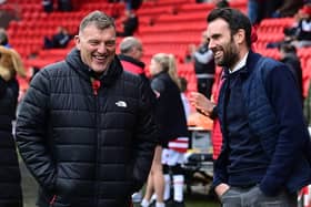 Danny Schofield and Gavin Baldwin. Picture: Howard Roe/AHPIX.com
