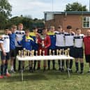 Members of the under 18s team at Edenthorpe Junior Football Club