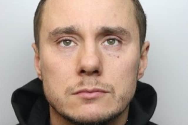Pictured is Robert Coward, aged 39, of Telson Close, Swinton, Rotherham, who pleaded guilty to conspiring to produce cannabis and to conspiring to acquire and convert criminal property. He was sentenced to three years and nine months of custody at Sheffield Crown Court.