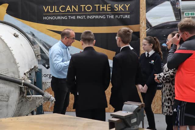 The competition asks for students to design an exhibition stand for an original Vulcan Bomb Bay fuel tank