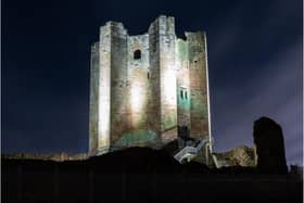 Conisbrough Castle will turn blue this weekend.