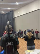 Students were keen to demonstrate their ability to recite and perform poetry in an engaging way