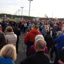 Mayor Oliver Coppard addressing campaigners outside Doncaster Sheffield Airport in 2022. Picture courtesy of Mark Chadwick
