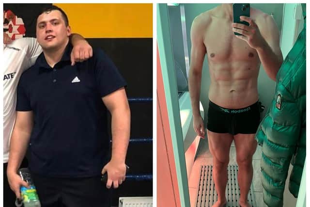 Doncaster boxer Bobby Cairns has lost eight stone in weight.