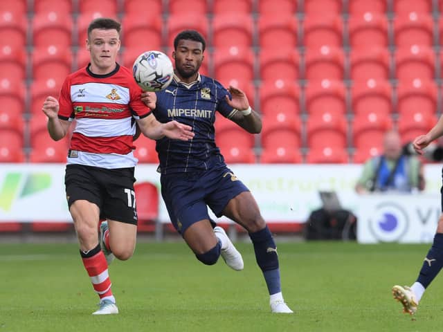 Owen Bailey in action for Doncaster Rovers.