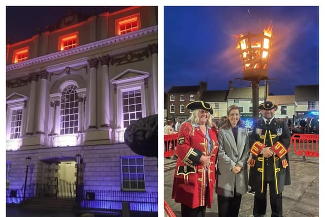 VE Day 80: Fire beacons and Mansion House lit red, white and blue for ...