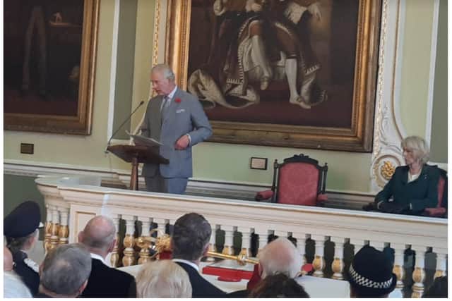 King Charles praised Doncaster as he bestowed city status in a special ceremony at the Mansion House.