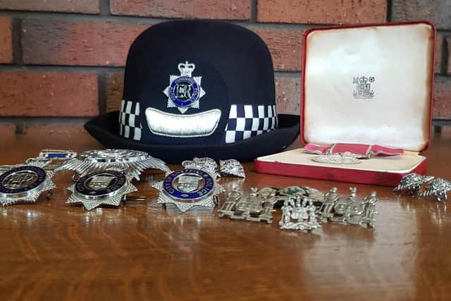 Just some of Winnie's badges and medals of service