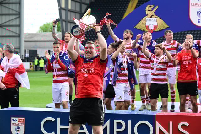 A 2-1 win at Notts County saw Rovers crowned League Two champions, sparking these scenes of jubilant celebrations.