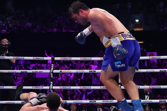 Johnny Fisher v Dave Allen WBA Intercontinental Heavyweight Title Picture By Mark Robinson Matchroom Boxing