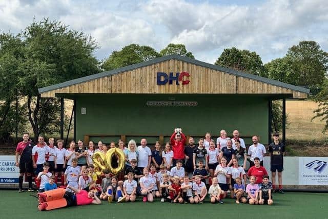 Barbara Bellerby was the star of the show at Doncaster Hockey Club's event last Saturday.