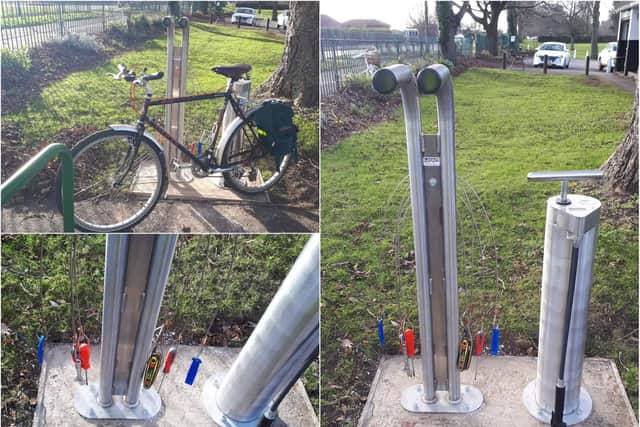 A new bike repair station has been installed in Sandall Park.