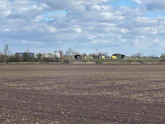 The scene of the crash