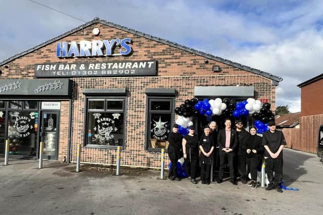 Lee Pitcher opened the new look Harry's Fish Bar and Restaurant in Dunsville.