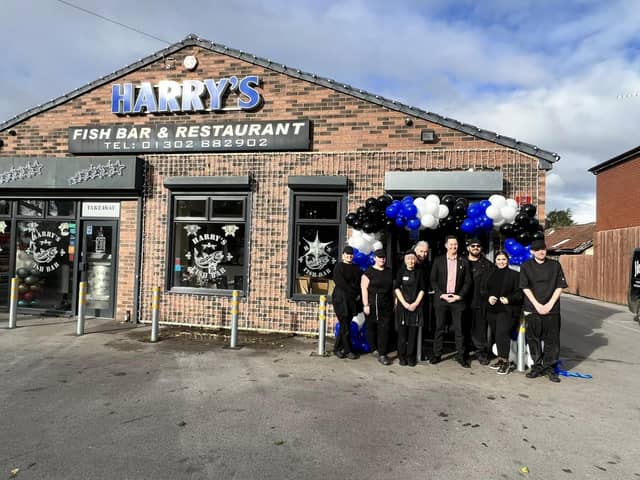 Lee Pitcher opened the new look Harry's Fish Bar and Restaurant in Dunsville.