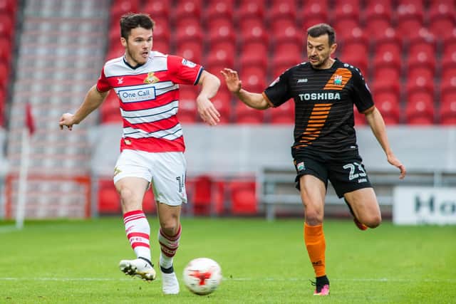 Harry Middleton in action for Doncaster Rovers.