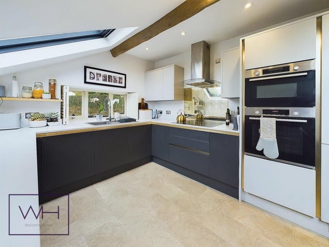 Inside the bright and modern kitchen.