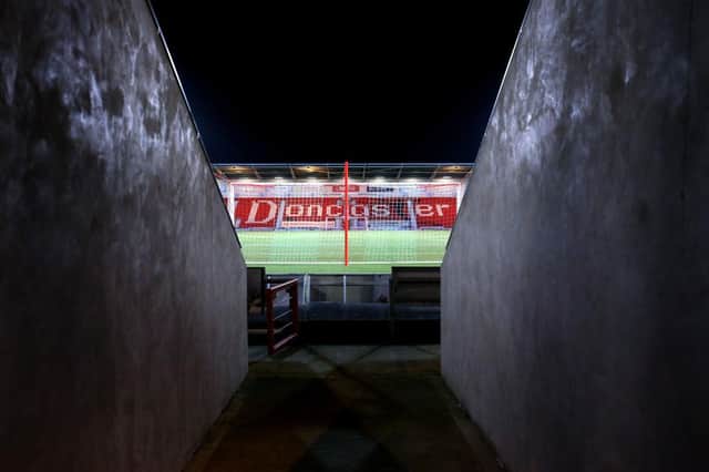 A general view inside the Keepmoat Stadium. Photo: Alex Pantling/Getty Images
