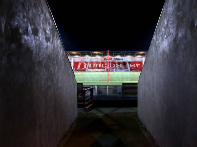A general view inside the Keepmoat Stadium. Photo: Alex Pantling/Getty Images