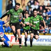 Luke Molyneux competes for the ball. Picture: Howard Roe/AHPIX LTD