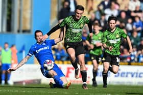 Luke Molyneux competes for the ball. Picture: Howard Roe/AHPIX LTD