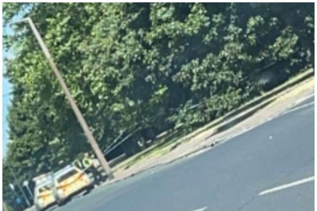 Police sealed off part of Beckett Road after a man was stabbed.