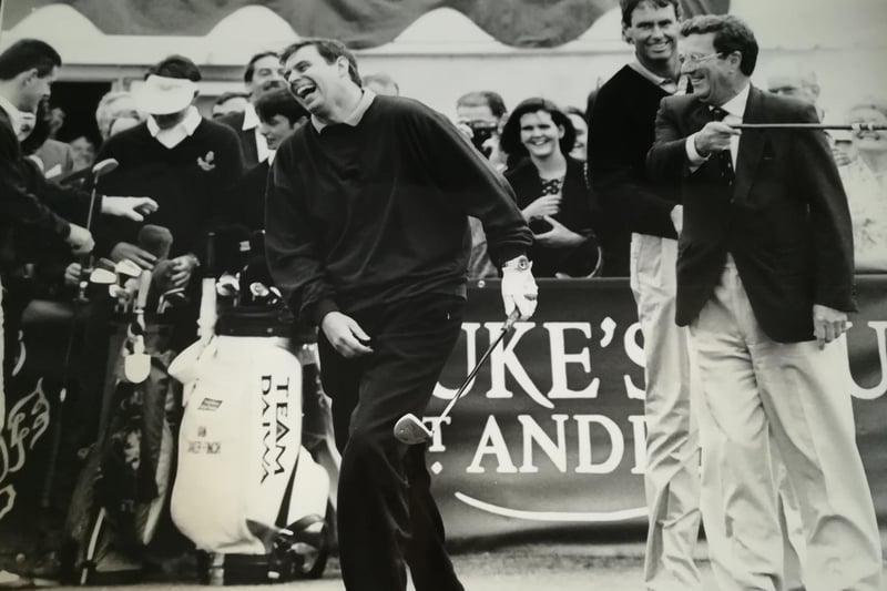 1990s - and a game of golf at St Andrews for Prince Andrew (Pic: Bill; Dickman, Fife Free Press)