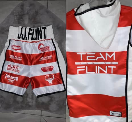 Jimmy Joe Flint's Rovers-inspired ring gear for his next fight