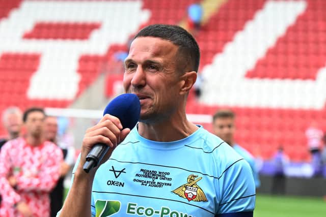 Richard Wood's testimonial saw his current side Rovers take on his old club Rotherham back in August.