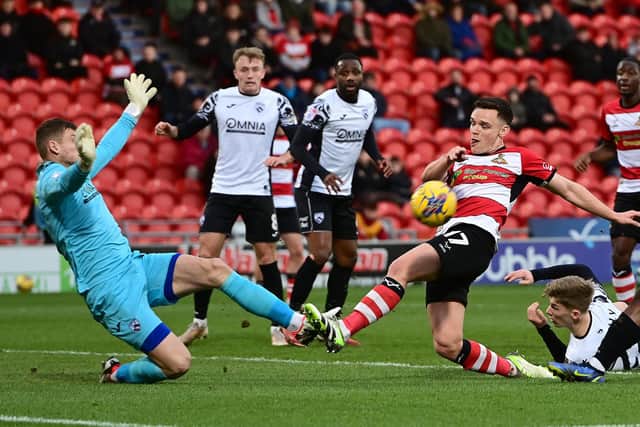 Action from Rovers' defeat to Morecambe. Picture: Andrew Roe/AHPIX LTD
