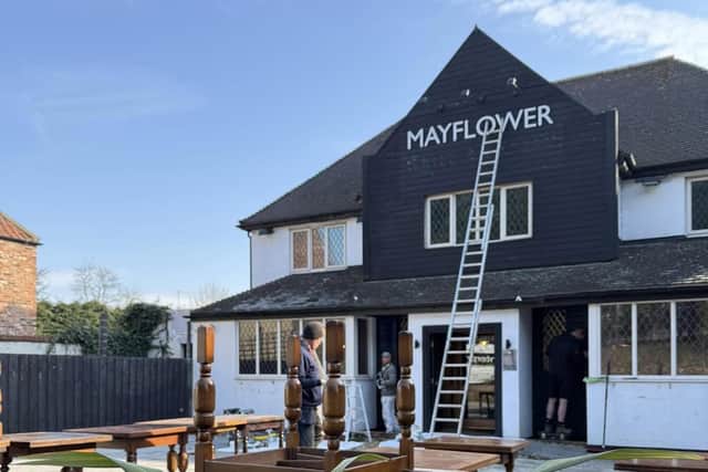 Work is currently under way to re-open The Mayflower at Austerfield.