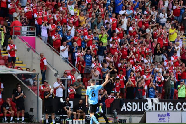 Wood was the centre of attention at his testimonial last summer when Rovers travelled to face Rotherham.