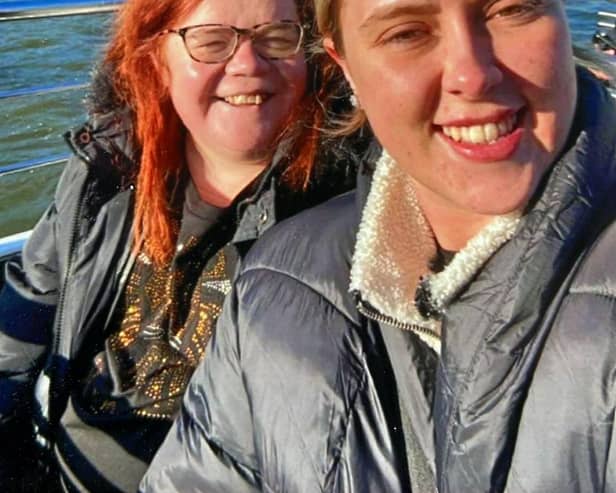 Leanne and Caitlin at Quarryfields