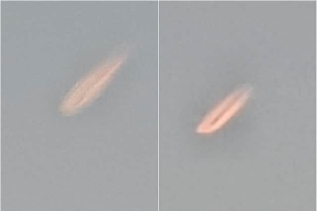 The bright orange meteor fireball was spotted in the skies over Doncaster. (Photo: Samantha Howden).