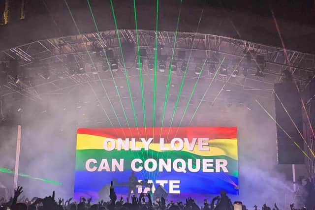 Fatboy Slim delivered a blistering set at Halifax Piece Hall.