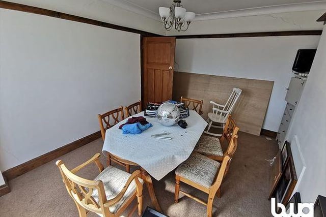The second of the two downstairs reception rooms. The dining room overlooks the back garden of the property.