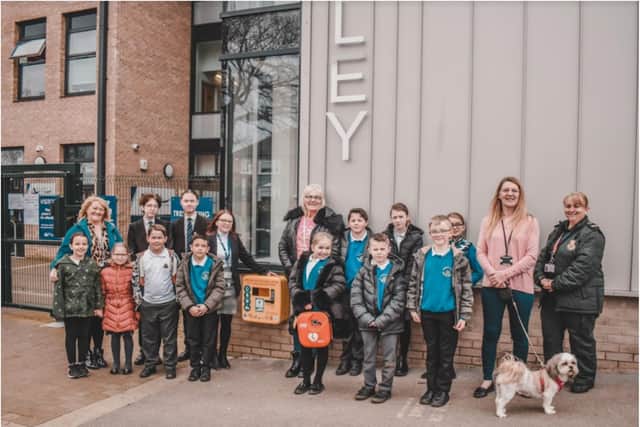 The new defibrillator has been installed at Don Valley Academy.