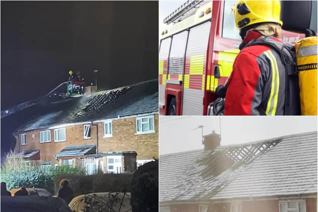 A fire broke out in a house on Ewood Drive, Cantley, Doncaster, last night
