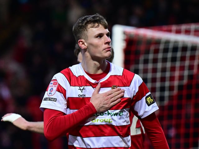 The forward arrived on loan until the end of the season from League One club Lincoln City. He has impressed so far, scoring twice in six outings.