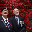 War veterans David John Dade (Left) and Ken Sprowles at the launch of the Royal British Legion's Poppy Appeal in central London (photo: Getty Images)