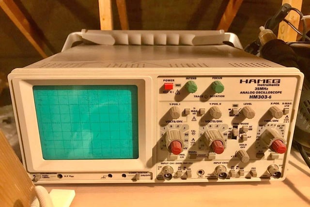 Getting into electronics over lockdown? Just £70 will buy you a "trusty Hameg 303-6 analog scope with the manual and two probes". It's in excellent condition and works perfectly.