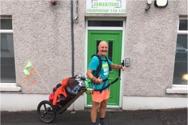 David Matthews is visiting every UK Samaritans branch.