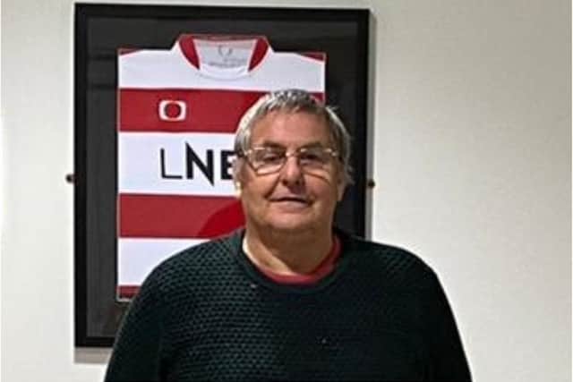 Lifelong Doncaster Rovers fan Dave Corby, who died shortly before Christmas.