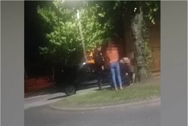 Police were called to an incident in Goodison Boulevard last night.