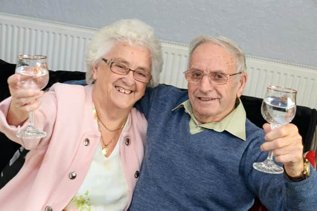 Mary and David Humphreys, of Stainforth, pictured celebrating their 70th Wedding anniversary. Picture: NDFP-27-11-18-Humphreys-4