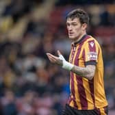 Bradford City v Swindon Town.
Bantams Andy Cook.
Photograph by Tony Johnson.  14th December 2024