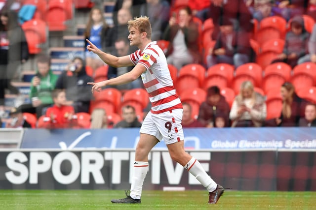 Two goals last time out for Doncaster's top scorer. The second was a much more confident finish than the first, proving what difference a goal makes.