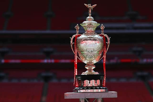 The Challenge Cup trophy. Photo by Naomi Baker/Getty Images
