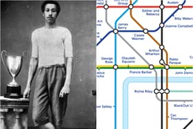 Arthur Wharton has been honoured on a special London tube map commemorating influential black people.