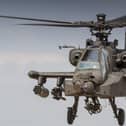 The Apache helicopter was spotted flying over Doncaster. Photo: Nicky Boogaard